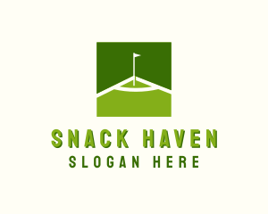 Flag Golfing Course logo design