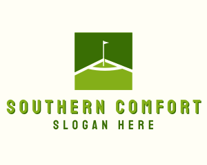 Flag Golfing Course logo design