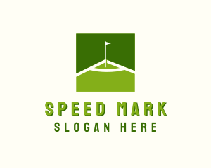 Flag Golfing Course logo design