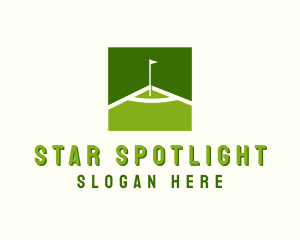 Flag Golfing Course logo design