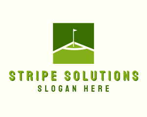 Flag Golfing Course logo design