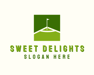 Flag Golfing Course logo design