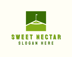 Flag Golfing Course logo design