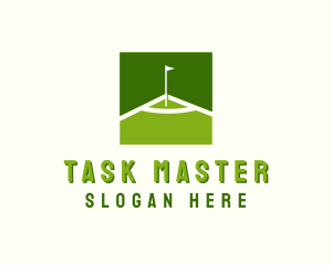 Flag Golfing Course logo design