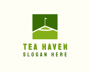 Flag Golfing Course logo design