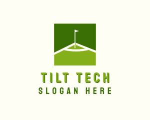 Flag Golfing Course logo design