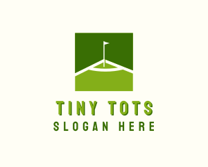 Flag Golfing Course logo design