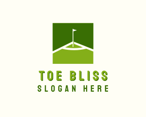 Flag Golfing Course logo design