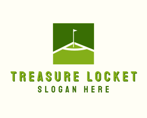 Flag Golfing Course logo design