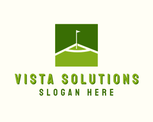 Flag Golfing Course logo design