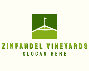 Flag Golfing Course logo design