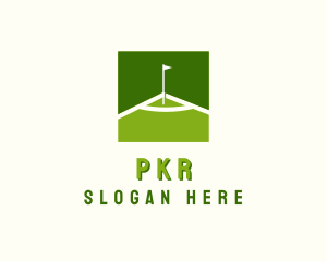 Flag Golfing Course logo design