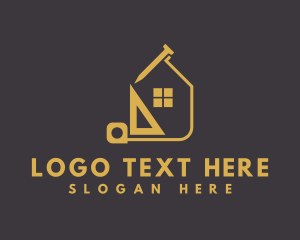 Repair - House Property Construction logo design