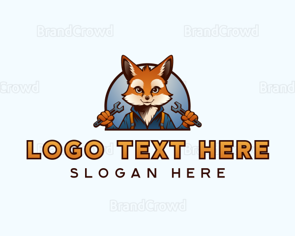 Mechanic Wrench Fox Logo