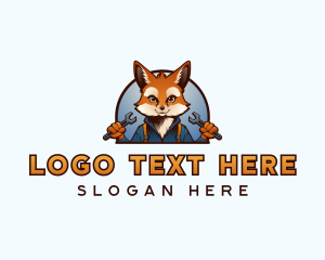 Industrial - Mechanic Wrench Fox logo design