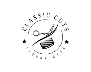 Barber Shop - Barbershop Hairstylist Salon logo design