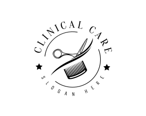 Barbershop Hairstylist Salon logo design