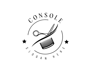 Grooming - Barbershop Hairstylist Salon logo design