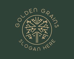 Golden Tree Nature logo design