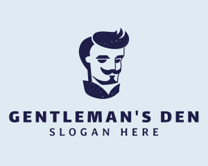 Male - Male Mustache Barber logo design