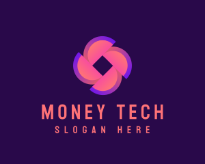 Fintech - Fintech Pinwheel Tech logo design