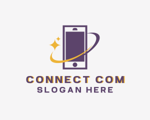 Telecommunication - Mobile Phone Orbit logo design
