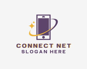 Mobile Phone Orbit logo design