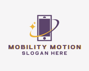 Mobile Phone Orbit logo design