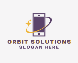 Mobile Phone Orbit logo design