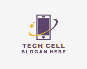 Cellular - Mobile Phone Orbit logo design