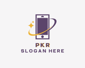 Mobile Phone Orbit logo design