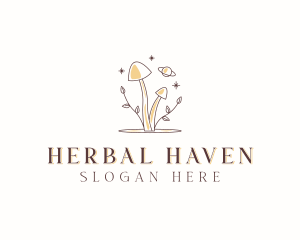 Herbal - Holistic Herbal Mushroom logo design