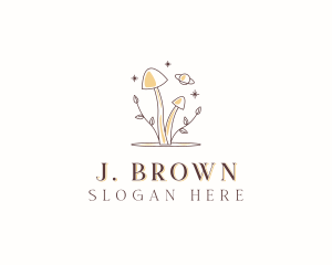 Shrooms - Holistic Herbal Mushroom logo design