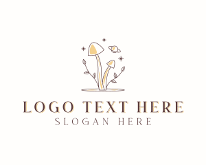 Therapeutic - Holistic Herbal Mushroom logo design