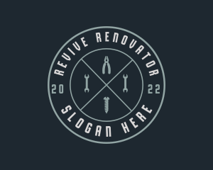 Renovator - Mechanic Handyman Tools logo design