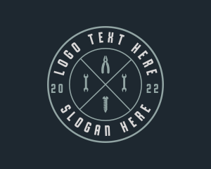 Screw - Mechanic Handyman Tools logo design