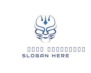 Mascot - Cyborg Helmet Mask logo design