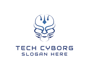 Cyborg - Cyborg Helmet Mask logo design