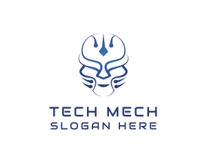 Mechatronics - Cyborg Helmet Mask logo design