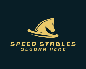 Horse Racing - Luxury Stallion Horse logo design