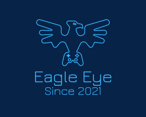 Eagle Game Controller logo design