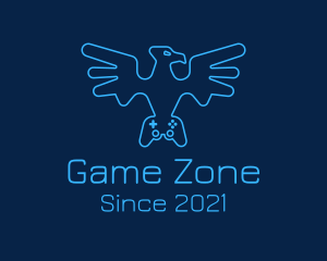 Eagle Game Controller logo design