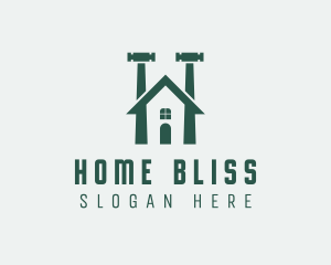 Home Builder Hammer  logo design