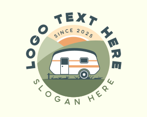 Trailer - Travel Camping Trailer logo design