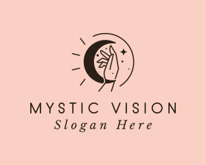 Fortune Telling - Fortune Telling Moon Hand logo design