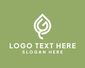 Herbal Leaf Letter G logo design