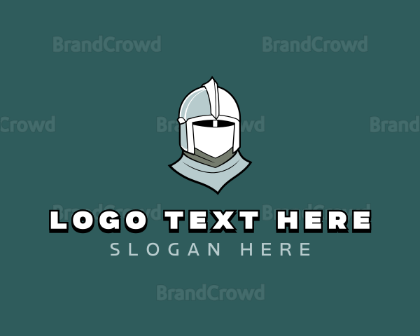 Medieval Knight Helmet Logo