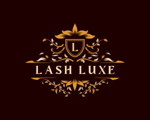 Floral Luxury Crest logo design