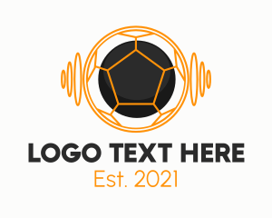 Coach - Futuristic Soccer Ball logo design