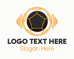 Futuristic Soccer Ball Logo